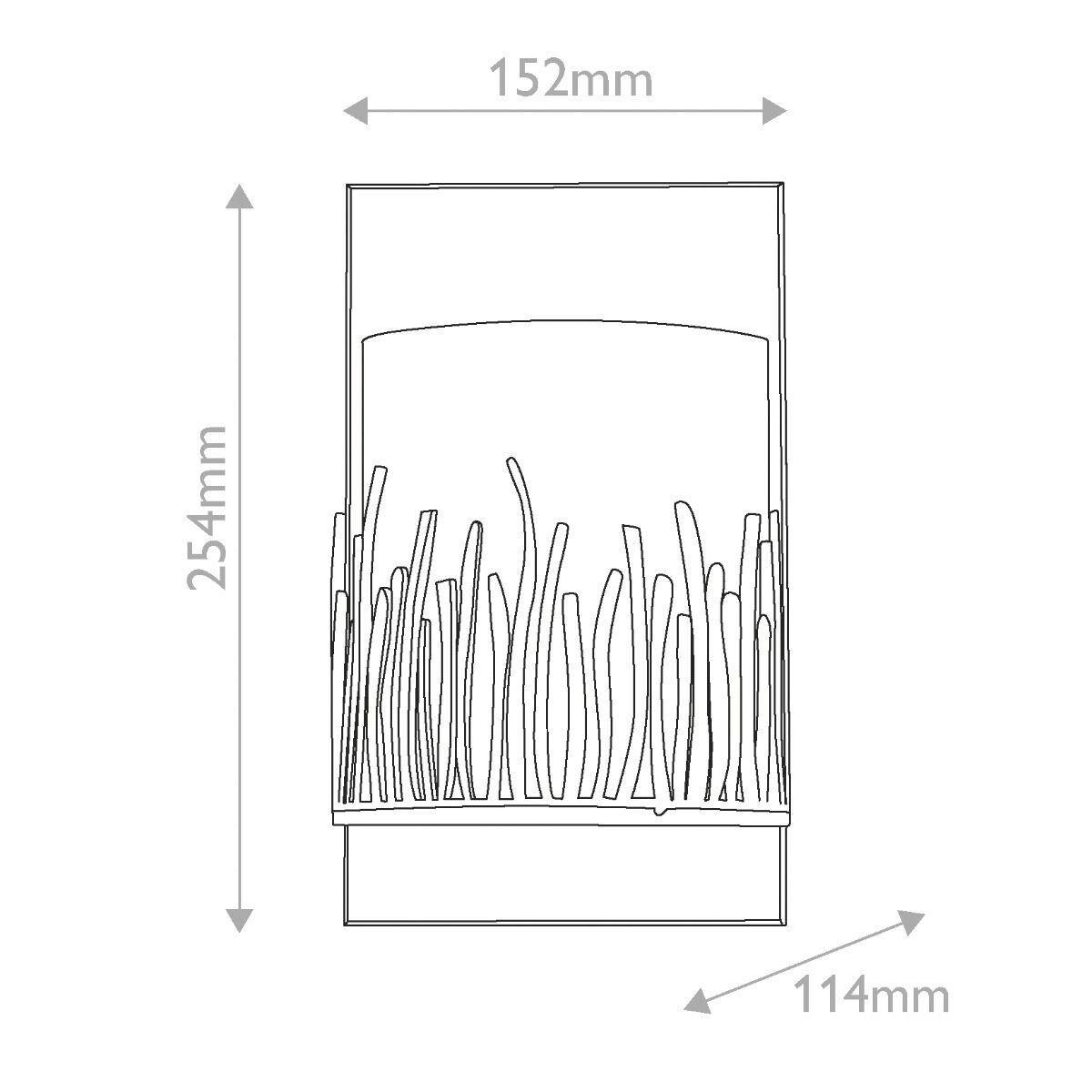 WANDLEUCHTE Hinkley 25,4/15,2/11,4 cm  - Goldfarben, KONVENTIONELL, Glas/Metall (25,4/15,2/11,4cm) - Elstead Lighting