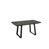 ESSTISCH 160-210/95/76 cm Nachbildung  Holz, Metall ausziehbar, in verschiedenen Größen erhältlich oval Schwarz  - Schwarz, Basics, Holz/Metall (160-210/95/76cm) - Celina Home