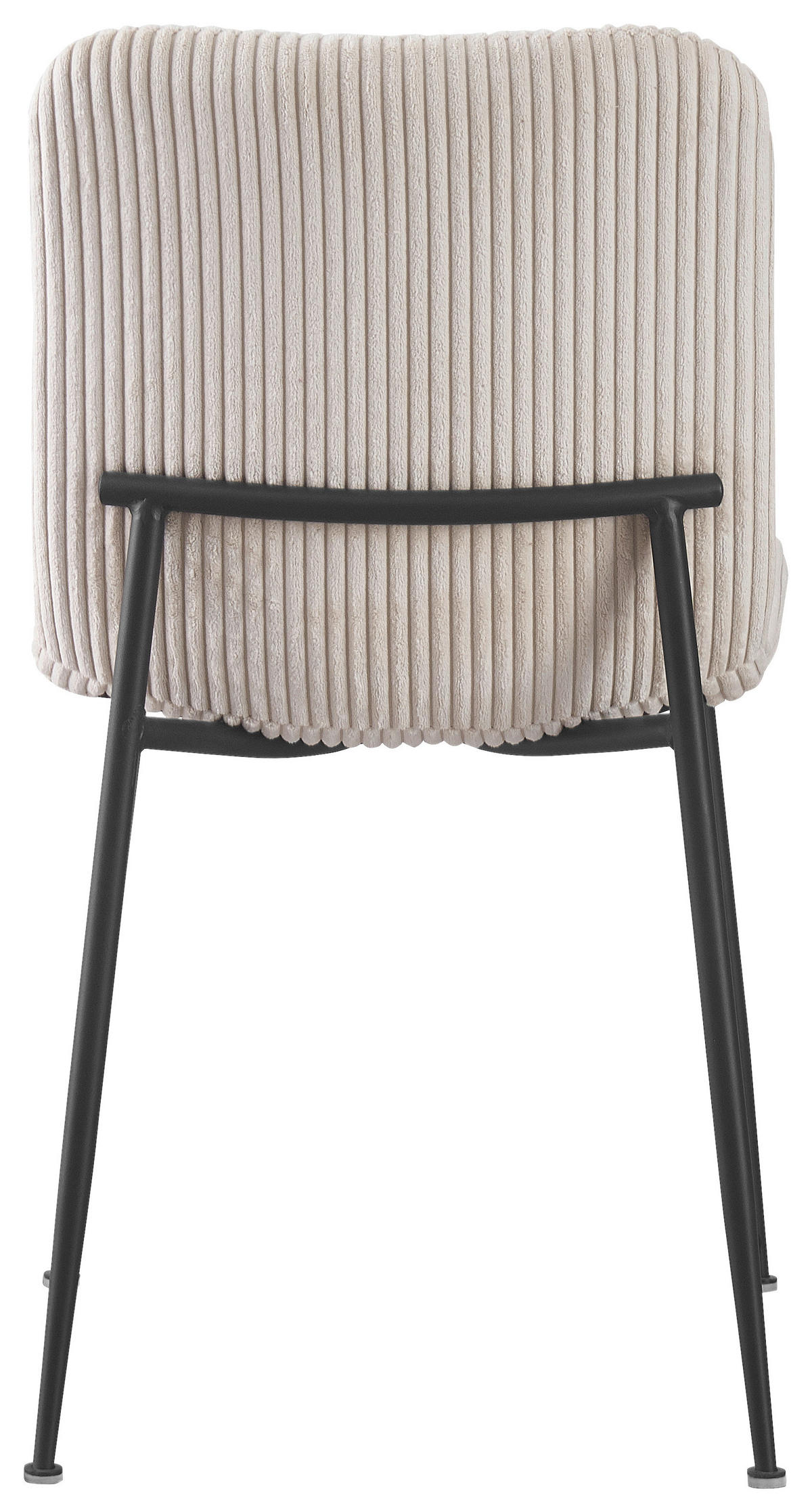 STUHL Cord Beige  - Beige/Schwarz, Design, Textil/Metall (43/83/56cm) - Xora