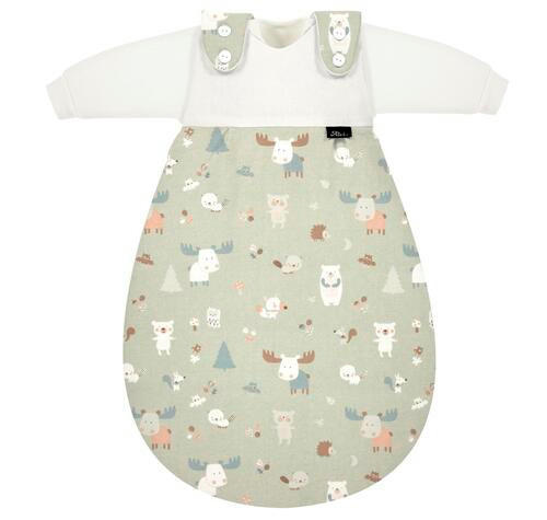 BABYSCHLAFSACKSET Baby-Mäxchen    62/68   - Weiß/Grün, Basics, Textil (62/68null) - Alvi