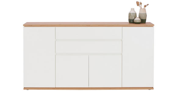 SIDEBOARD  184/93/42 cm 2 Schublade(n)  - Schwarz/Weiß, Design, Holzwerkstoff/Kunststoff (184/93/42cm) - Xora