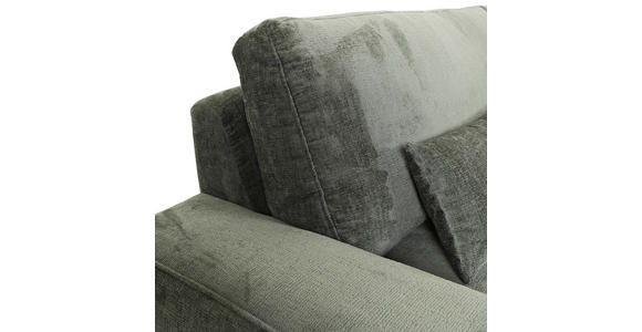 BIGSOFA Chenille Grün  - Schwarz/Grün, KONVENTIONELL, Kunststoff/Textil (282/73/115cm) - Carryhome