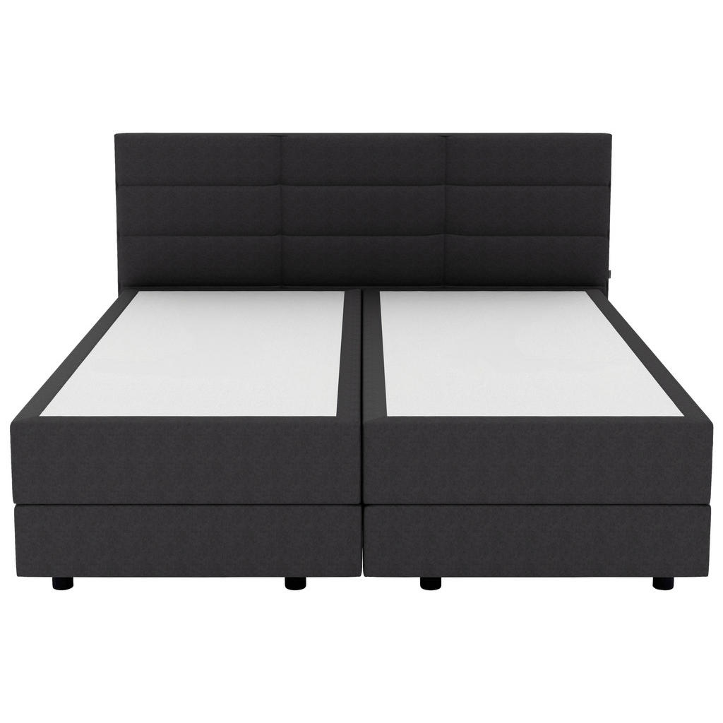 Thumbnail - Musterring Boxspringbett, Anthrazit, Textil, H3, 7-Zonen, Höhe ca. 22 cm, 200x200 cm, Dgm, Über- und Sondergrößen erhält...