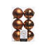 CHRISTBAUMKUGEL-SET 6-teilig Rostfarben - Rostfarben, Basics, Kunststoff (8cm) CHRISTBAUMKUGEL-SET 6-teilig Rostfarben - Rostfarben, Basics, Kunststoff (8cm)