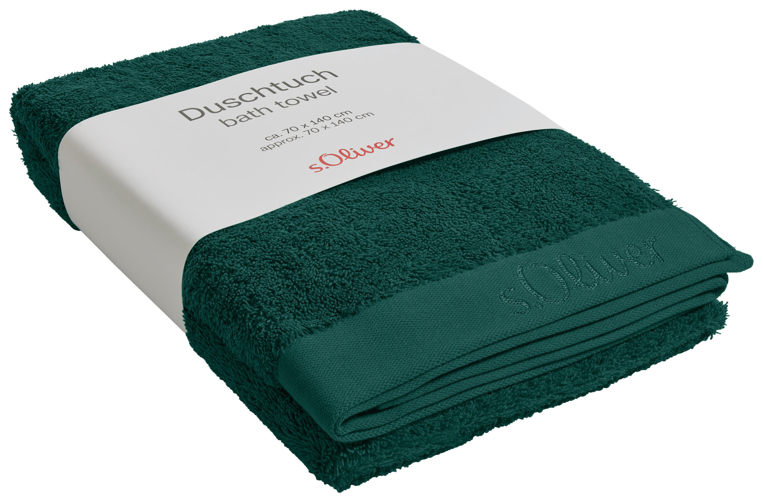 S. Oliver OSUŠKA DO SPRCHY, 70/140 cm, tmavě zelená