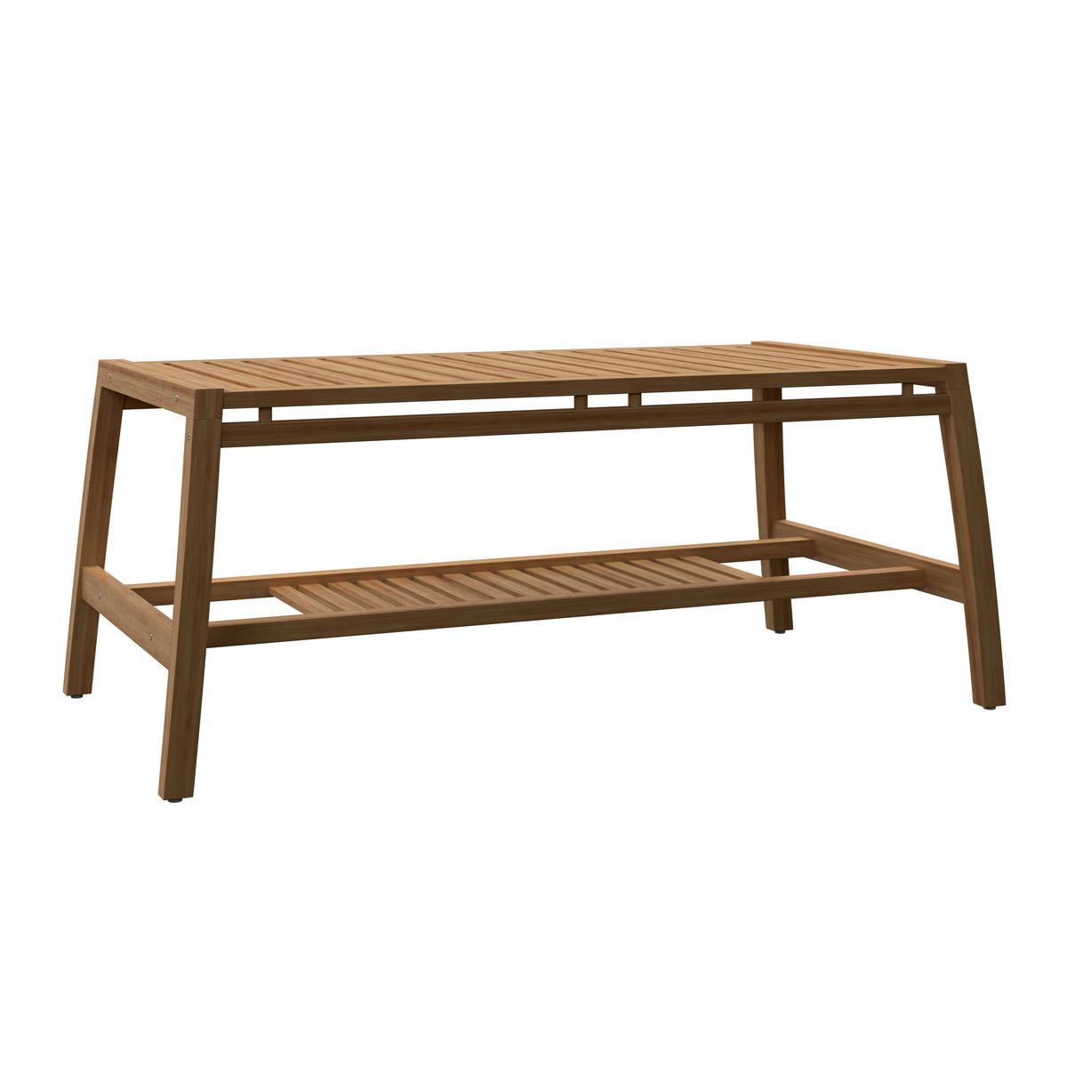 LOUNGEGARNITUR Teakholz Hartholz  - Beige/Naturfarben, Natur, Holz/Textil (138/73/71cm) - Ambia Garden