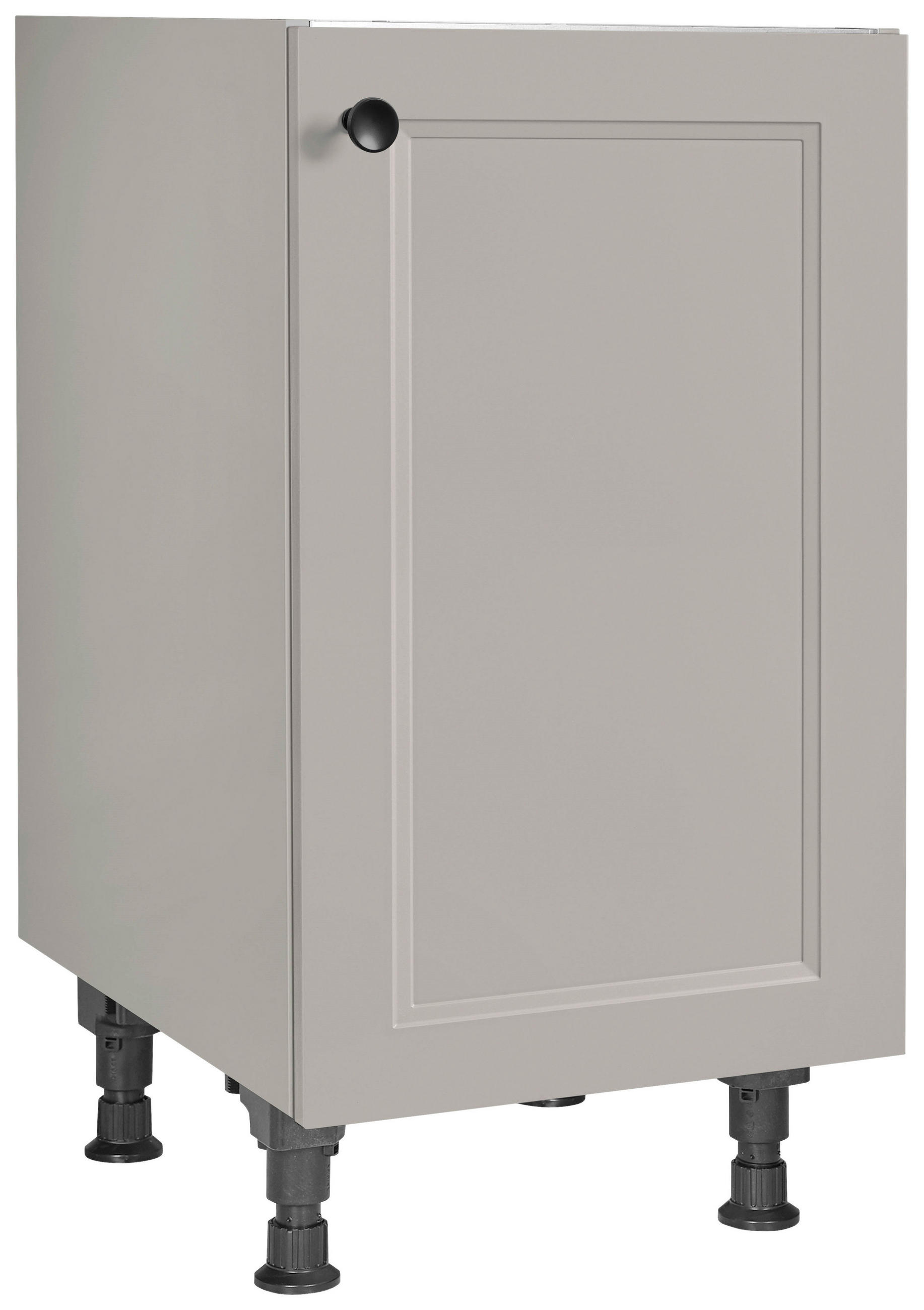 SPÜLENUNTERSCHRANK 45/87/56 cm  in Grau  - Schwarz/Grau, MODERN, Holzwerkstoff/Metall (45/87/56cm) - Nobilia