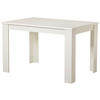 VÝSUVNÝ STŮL, bílá, 120-153/75/80 cm - bílá, Basics, kompozitní dřevo (120-153/75/80cm) - Carryhome