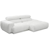 ECKSOFA Creme Flachgewebe  - Creme, MODERN, Textil (150/239cm) - MID.YOU