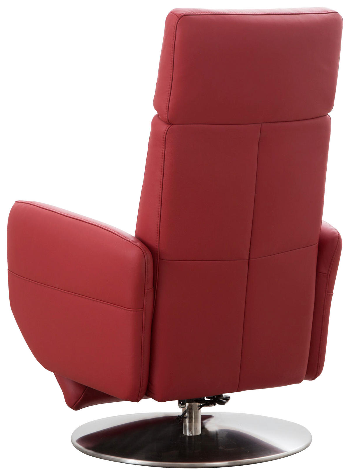 DREHSTUHL  in Rot  - Chromfarben/Rot, Konventionell, Leder/Metall (71/110/82cm) - Sit & More
