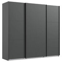 SCHWEBETÜRENSCHRANK in Graphitfarben  - Graphitfarben, Modern, Holzwerkstoff (250/216/65cm) - MID.YOU