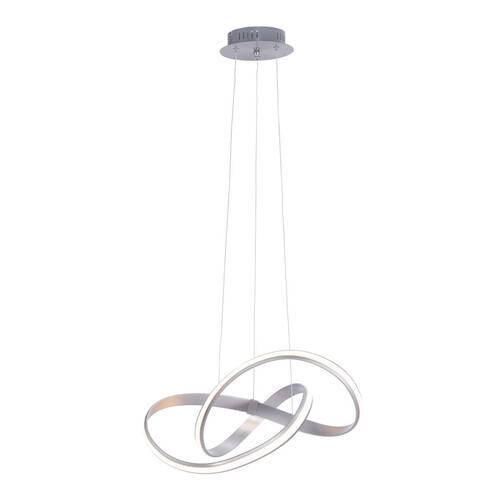 LED-HÄNGELEUCHTE Melinda 57/57/120 cm   - Grau, Design, Kunststoff/Metall (57/57/120cm) - Paul Neuhaus