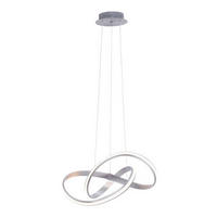 LED-HÄNGELEUCHTE 57/57/120 cm  - Grau, Design, Kunststoff/Metall (57/57/120cm) - Paul Neuhaus