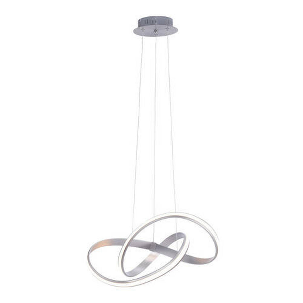 LED-HÄNGELEUCHTE 57/57/120 cm  - Grau, Design, Kunststoff/Metall (57/57/120cm) - Paul Neuhaus