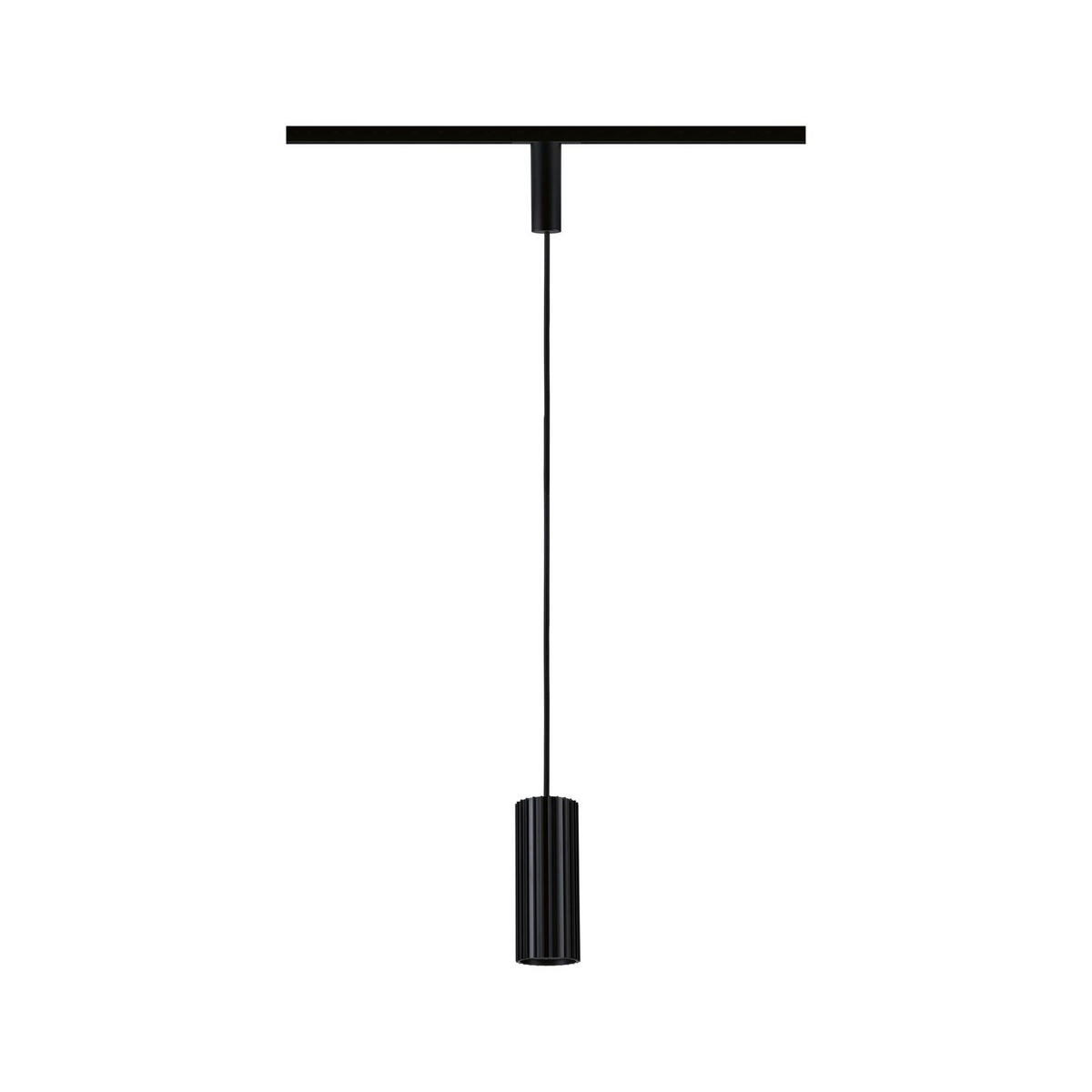SCHIENENSYSTEM-HÄNGELEUCHTE URail 6,0/126,0 cm  - Schwarz, Basics, Metall (6,0/126,0cm) - Paulmann