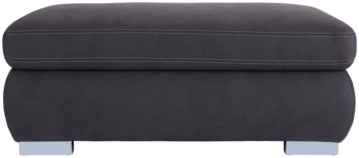 HOCKER Anthrazit  - Anthrazit/Beige, MODERN, Textil (129/49/64cm) - MID.YOU