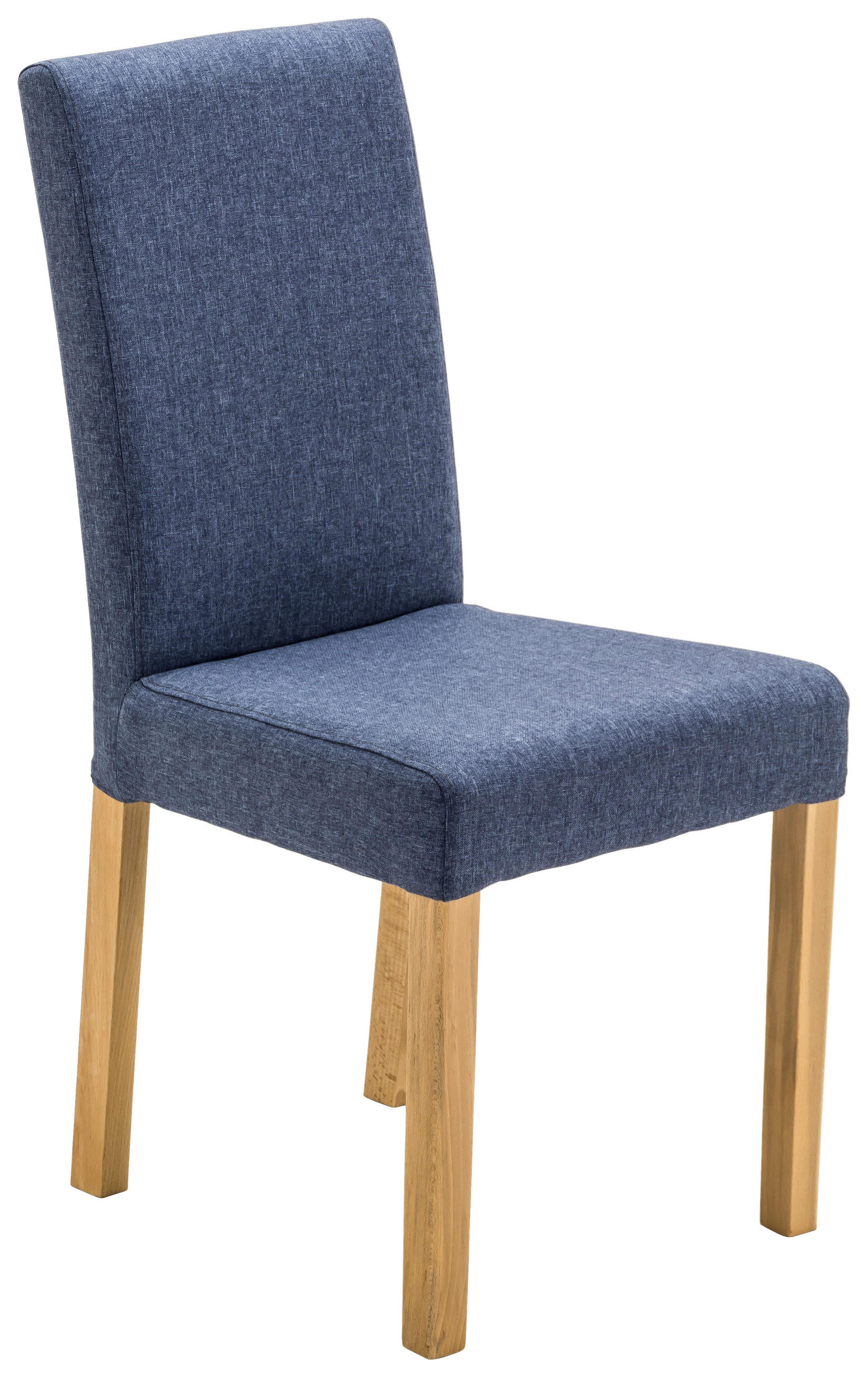 STUHL  Beinauswahl, Stoffauswahl, mit Griff Webstoff  Blau, Buchefarben  - Blau/Buchefarben, KONVENTIONELL, Holz/Textil (44/92/57cm) - Carryhome