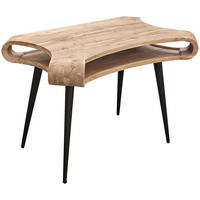 MASĂ DE SCRIS in lemn, metal  - negru/culoare lemn acacia, Modern, lemn/metal (120/80/70cm) - Landscape