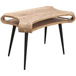 SCHREIBTISCH 120/80/70 cm  in Schwarz, Akaziefarben  - Schwarz/Akaziefarben, MODERN, Holz/Metall (120/80/70cm) - Landscape