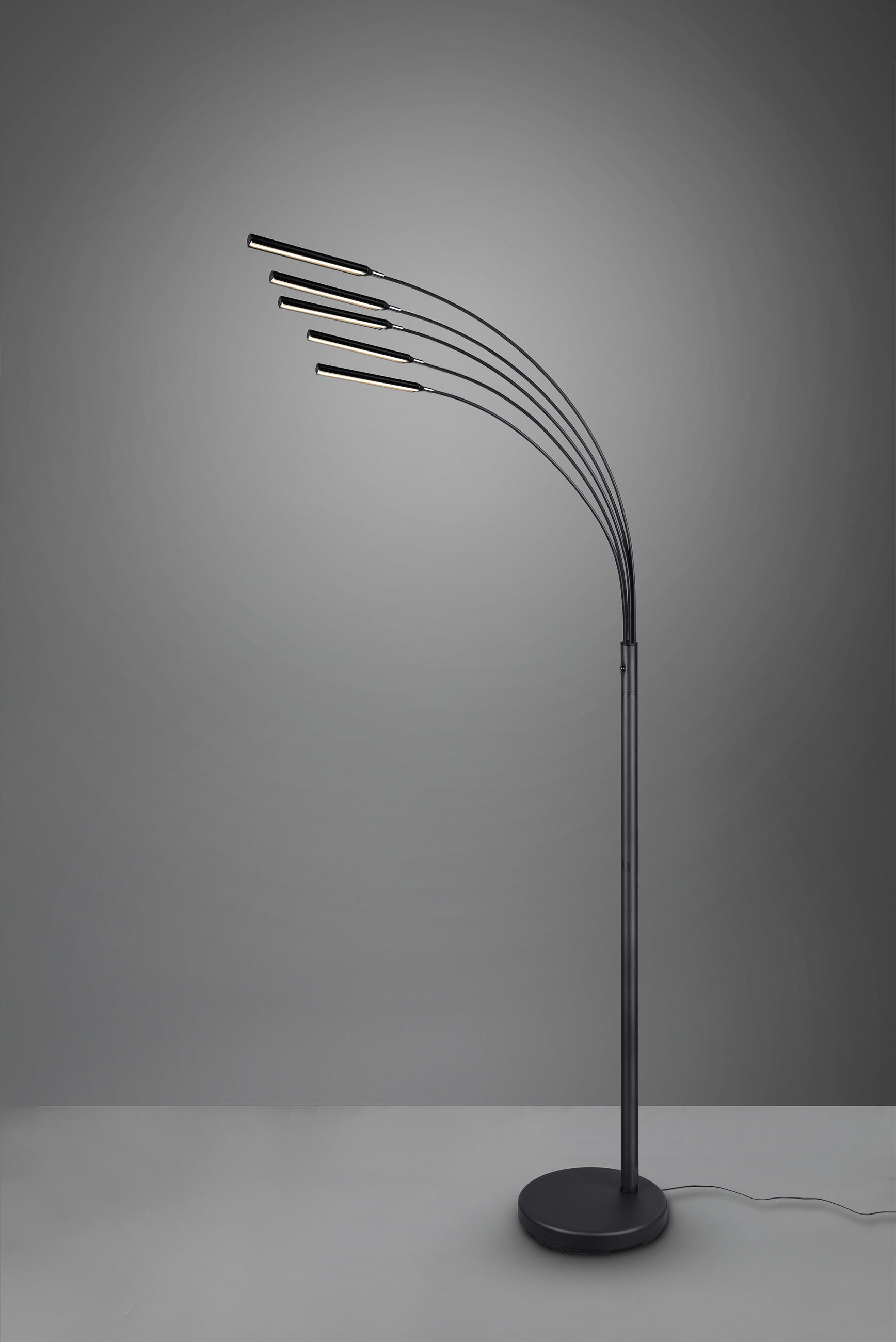 STOJACÍ LED SVÍTIDLO, 31/196/86 cm - černá, Basics, kov (31/196/86cm)