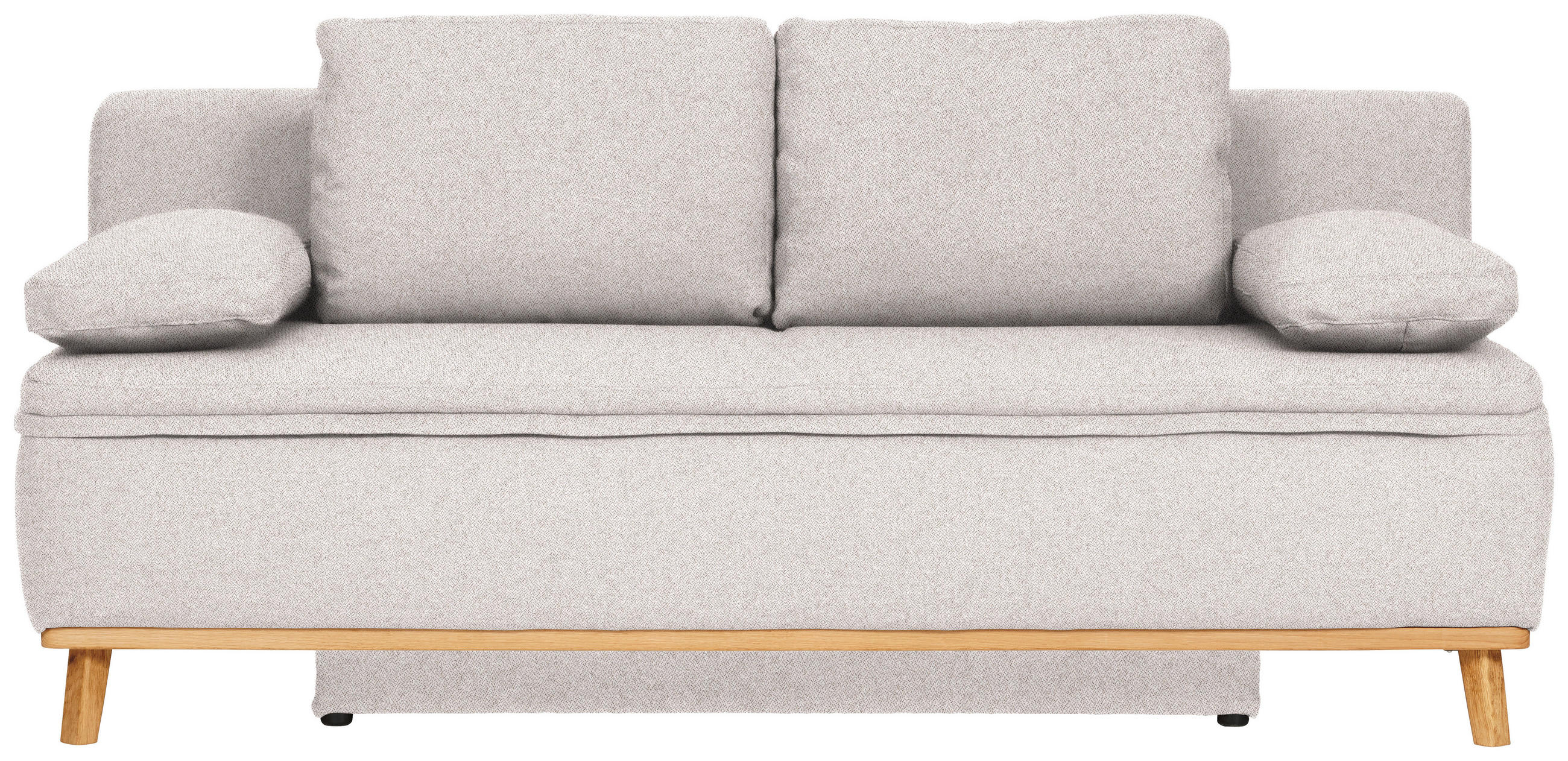 SCHLAFSOFA in Webstoff Naturfarben - Naturfarben, Konventionell, Holz/Textil (203/95/96cm) - Venda