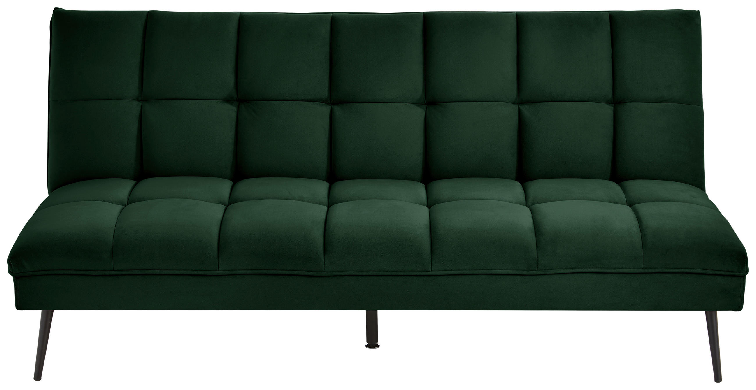 MID.YOU ROZKLÁDACÍ POHOVKA, textil, tmavě zelená