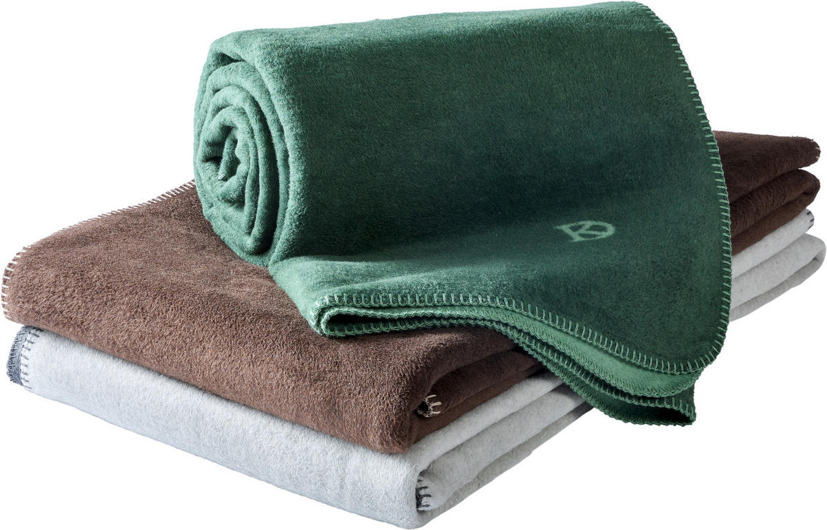 WOHNDECKE FRAME 150/200 cm  - Taupe/Braun, Design, Textil (150/200cm) - Dieter Knoll