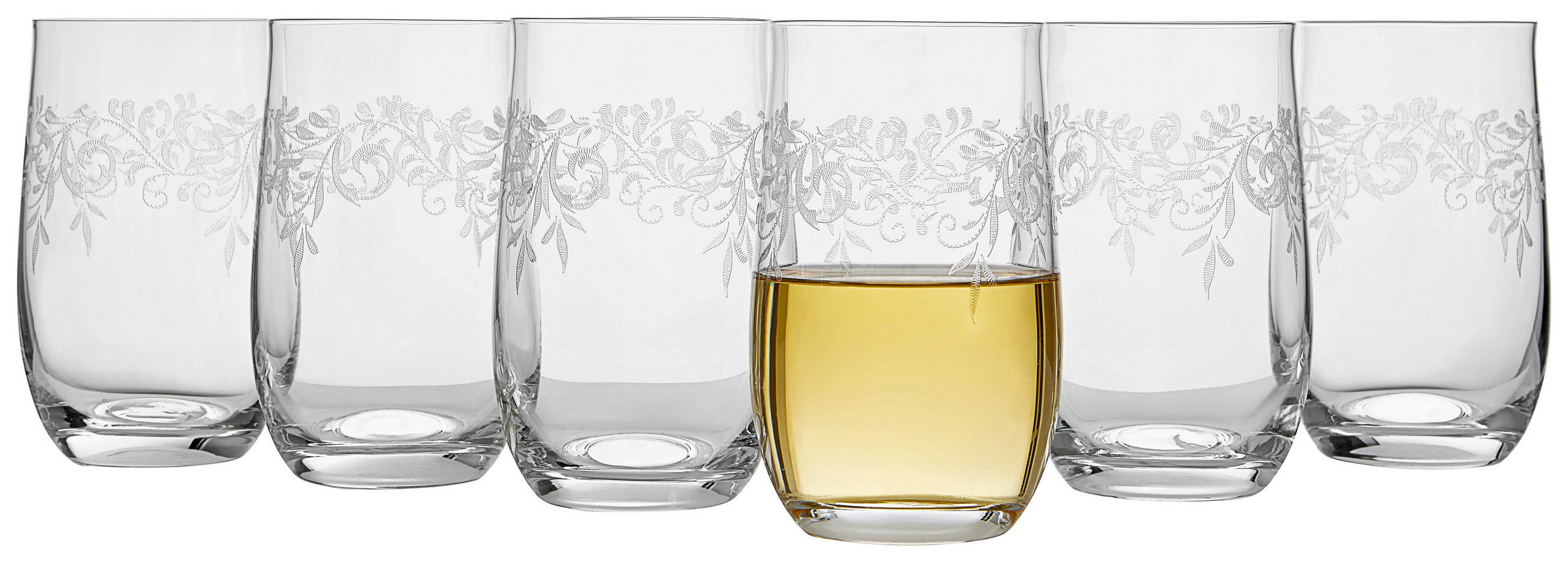 TRINKGLAS-SET  6-teilig  - Klar, Trend, Glas (0,38l) - Novel