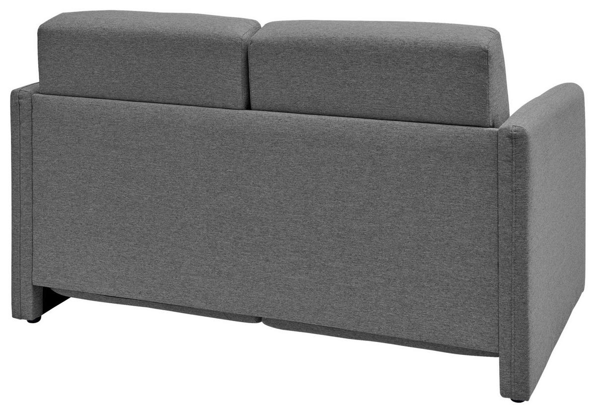 SCHLAFSOFA in Mikrofaser Grau  - Schwarz/Grau, KONVENTIONELL, Kunststoff/Textil (147/89/87cm) - Livetastic