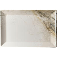 KROŽNIK - bela/bež, Basics, keramika (34/23/2,5cm) - Ritzenhoff Breker