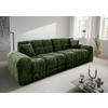 VIERSITZER-SOFA in Struktur Waldgrün  - Waldgrün/Schwarz, MODERN, Kunststoff/Textil (300/87/120cm) - Livetastic