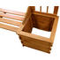 GARTENBANK MIT 2 BLUMENKÄSTEN Kiefer massiv - Kieferfarben, KONVENTIONELL, Holz (206/193/53cm)