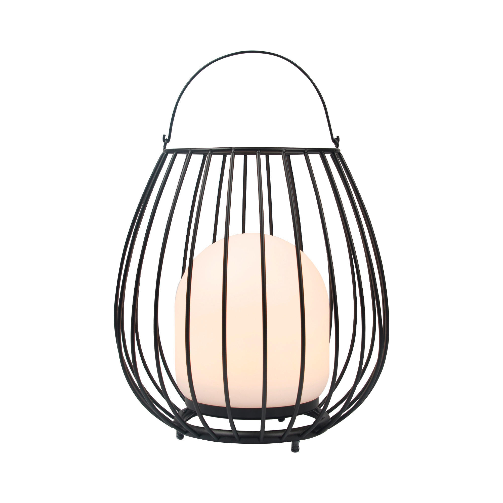 AKKU-TISCHLEUCHTE Jim 28/30 cm  - Schwarz/Weiß, Design, Kunststoff/Metall (28/30cm) - Nordlux