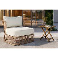 GARTEN-RELAXSESSEL 81/71/88 cm  - Beige/Creme, Natur, Kunststoff/Textil (81/71/88cm) - Ambia Garden