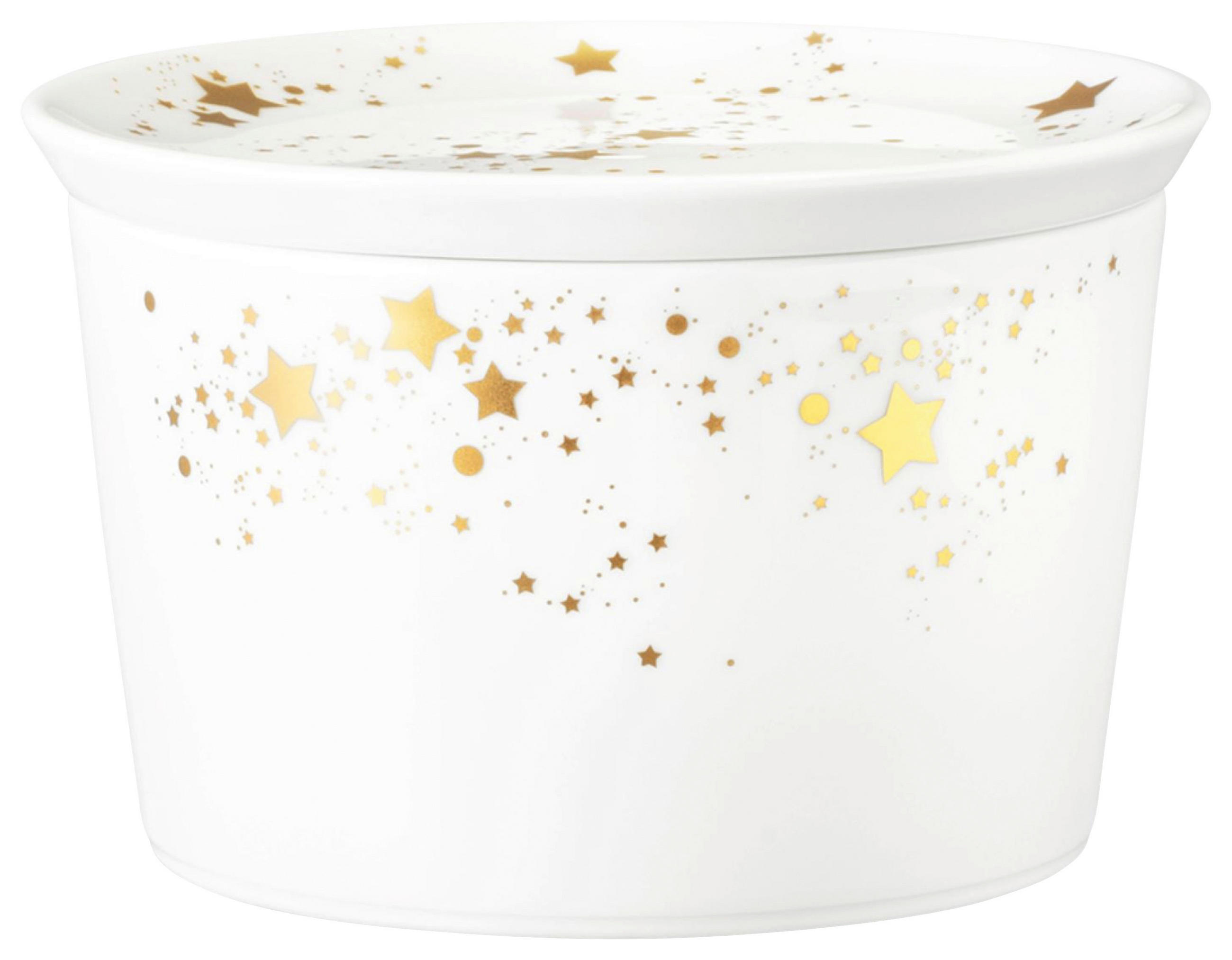 ČINIJA - bela/zlatna, Dizajnerski, keramika (14/9cm) - Seltmann Weiden