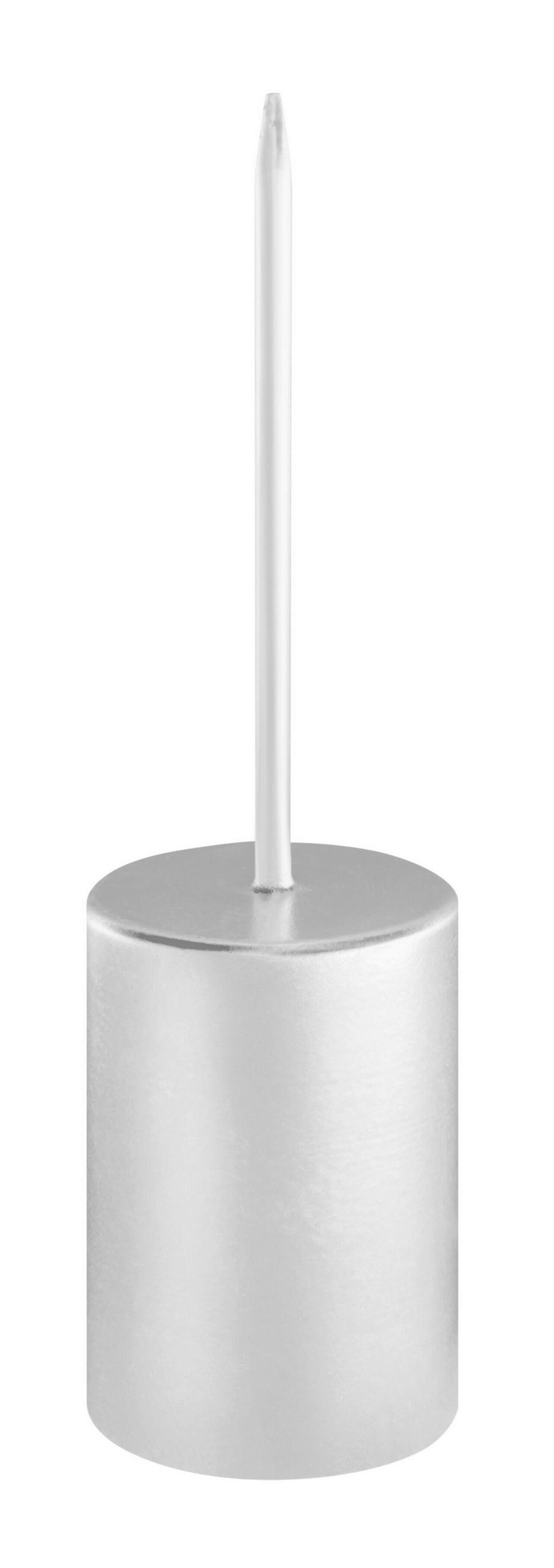 STABKERZENHALTER - Silberfarben, Basics, Metall (3,7/12cm)