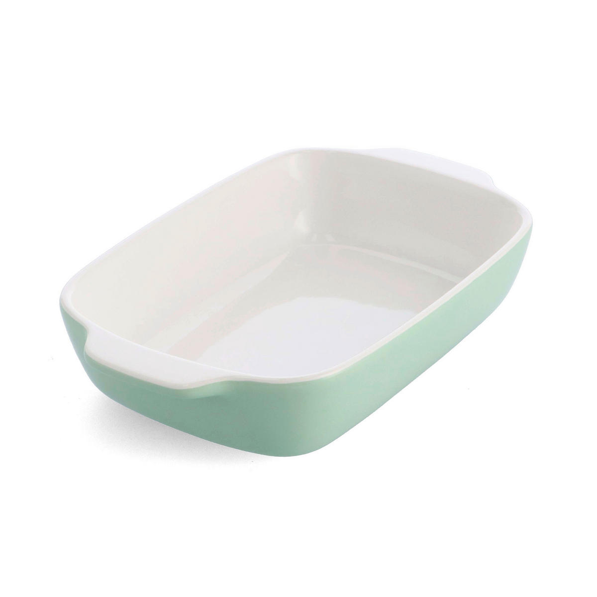 AUFLAUFFORM Keramik, Naturmaterialien Steingut  - Weiß/Hellgrün, Basics, Naturmaterialien/Keramik (18.8cm) - Kitchenaid