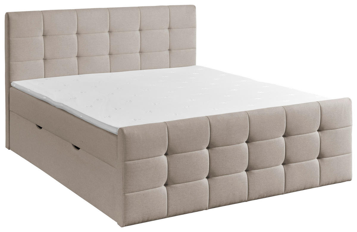 BOXBETT 180/200 cm  in Beige  - Beige, Basics, Textil (180/200cm) - Boxxx