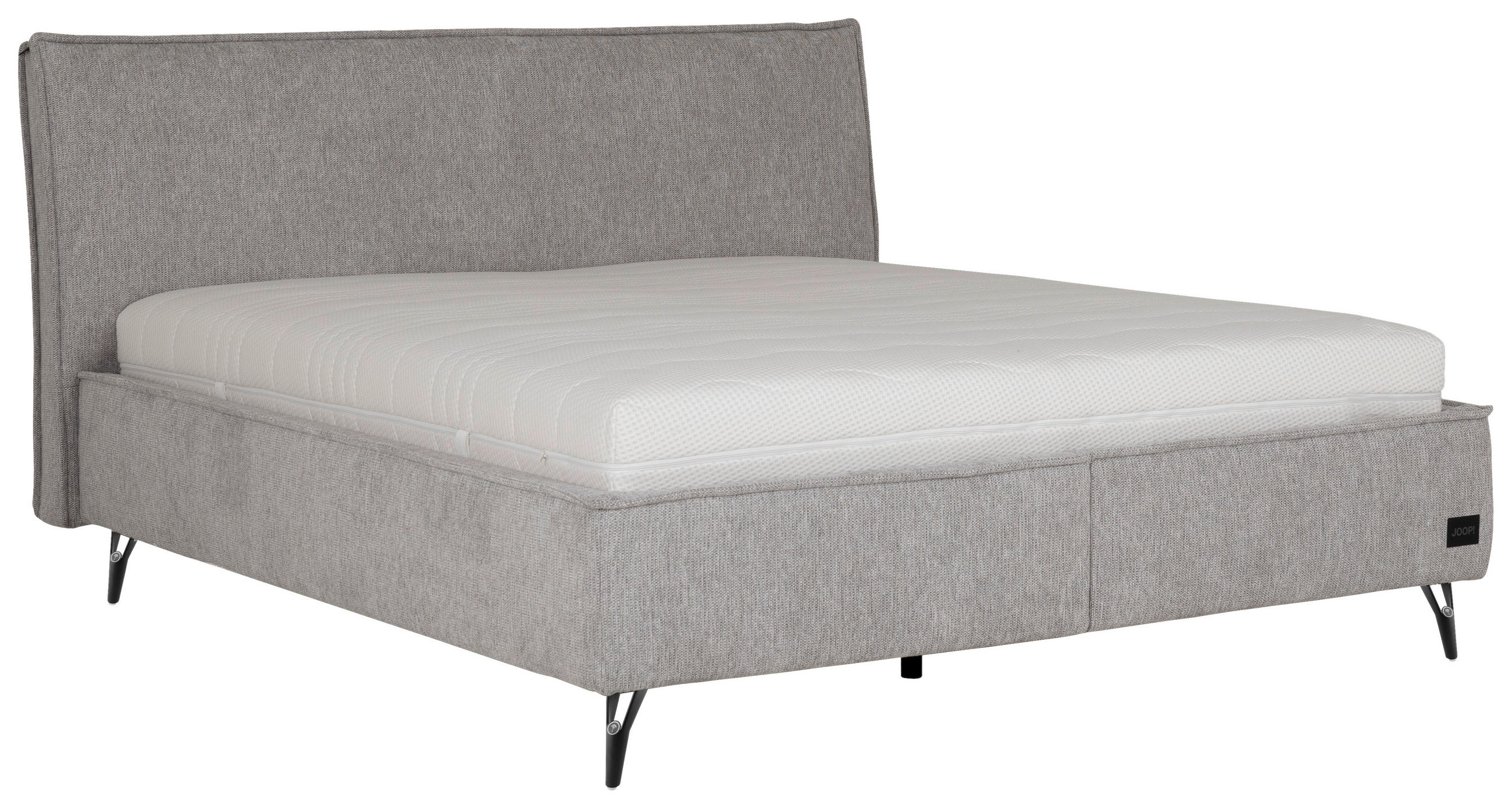 POLSTERBETT 160/200 cm,  in Ecru, Matratze, gepolstertes Kopfteil, Lattenrost, Bettkasten, H4 + H4 = sehr fest  - Ecru/Buchefarben, MODERN, Holz/Textil (160/200cm) - Joop!