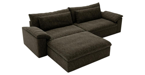ECKSOFA  in Webstoff Schwarz  198/306 cm  - Schwarz, MODERN, Kunststoff/Textil (198/306cm) - Carryhome