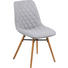 STUHL in Textil Hellgrau - Buchefarben/Hellgrau, Design, Holz/Textil (46/85/57cm) - Carryhome STUHL in Textil Hellgrau - Buchefarben/Hellgrau, Design, Holz/Textil (46/85/57cm) - Carryhome