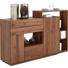 HIGHBOARD - Nussbaumfarben/Grau, Natur, Holz/Holzwerkstoff (198/119/46cm) - Anrei
