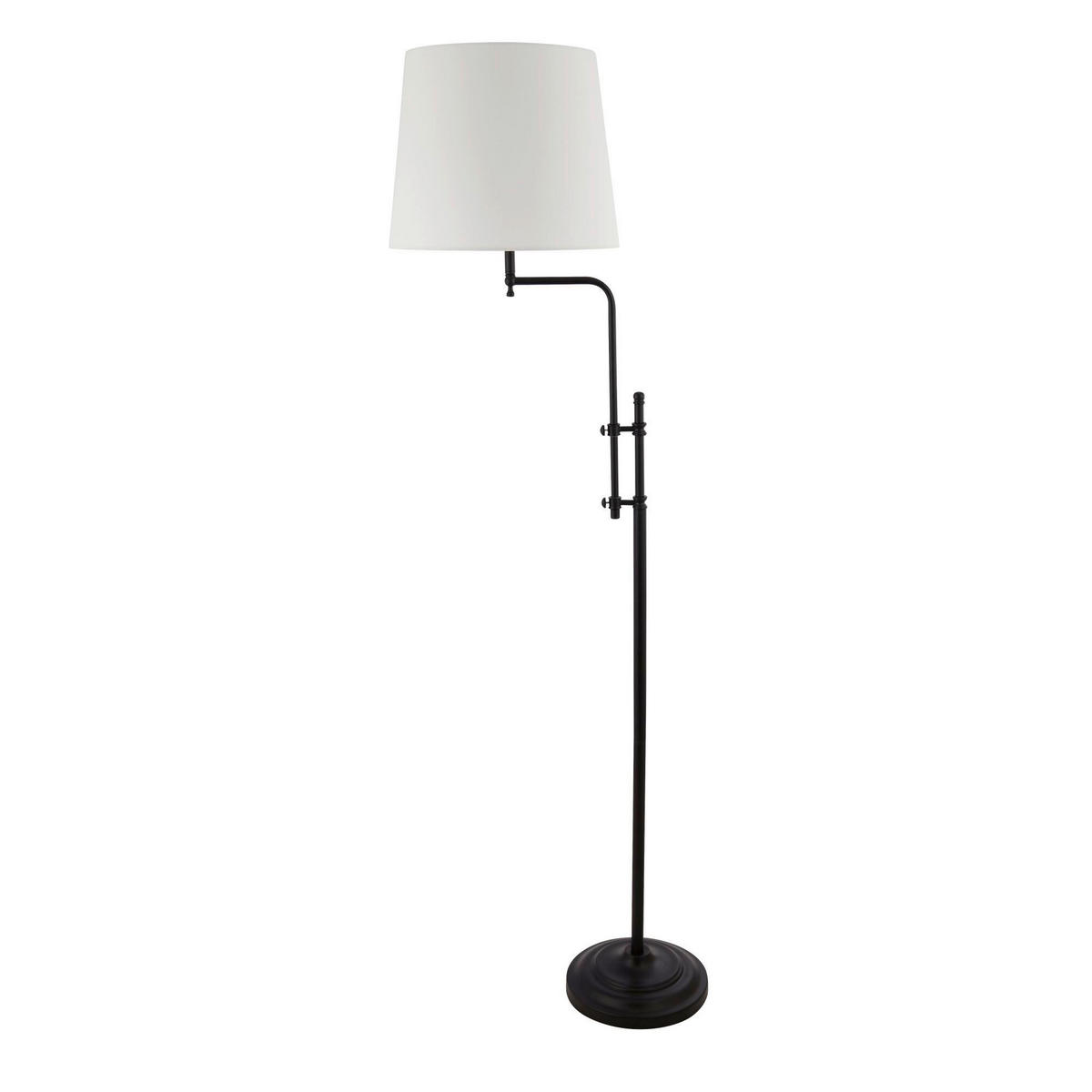 STOJEČA SVETILKA  Munich   35/51/140 cm          - črna/naravne barve, Basics, kovina/umetna masa (35/51/140cm)