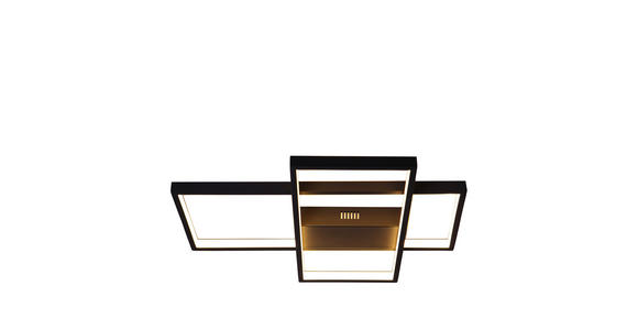 LED-DECKENLEUCHTE - Schwarz, Design, Kunststoff/Metall (50/40/6cm) - Ambiente