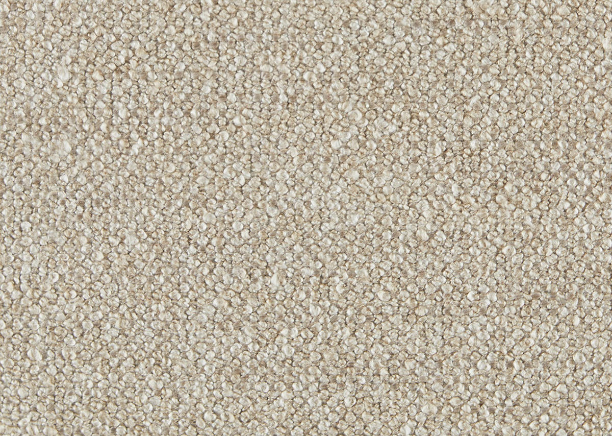 ECKSOFA Bouclé Beige  - Beige/Schwarz, Modern, Textil/Metall (186/330cm) - Johann Jakob