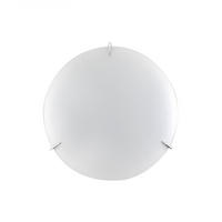 DECKENLEUCHTE 30/30/8 cm   - Weiß, KONVENTIONELL, Glas/Metall (30/30/8cm)