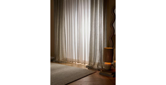 FERTIGVORHANG  halbtransparent  140/245 cm   - Silberfarben, KONVENTIONELL, Textil (140/245cm) - Dieter Knoll