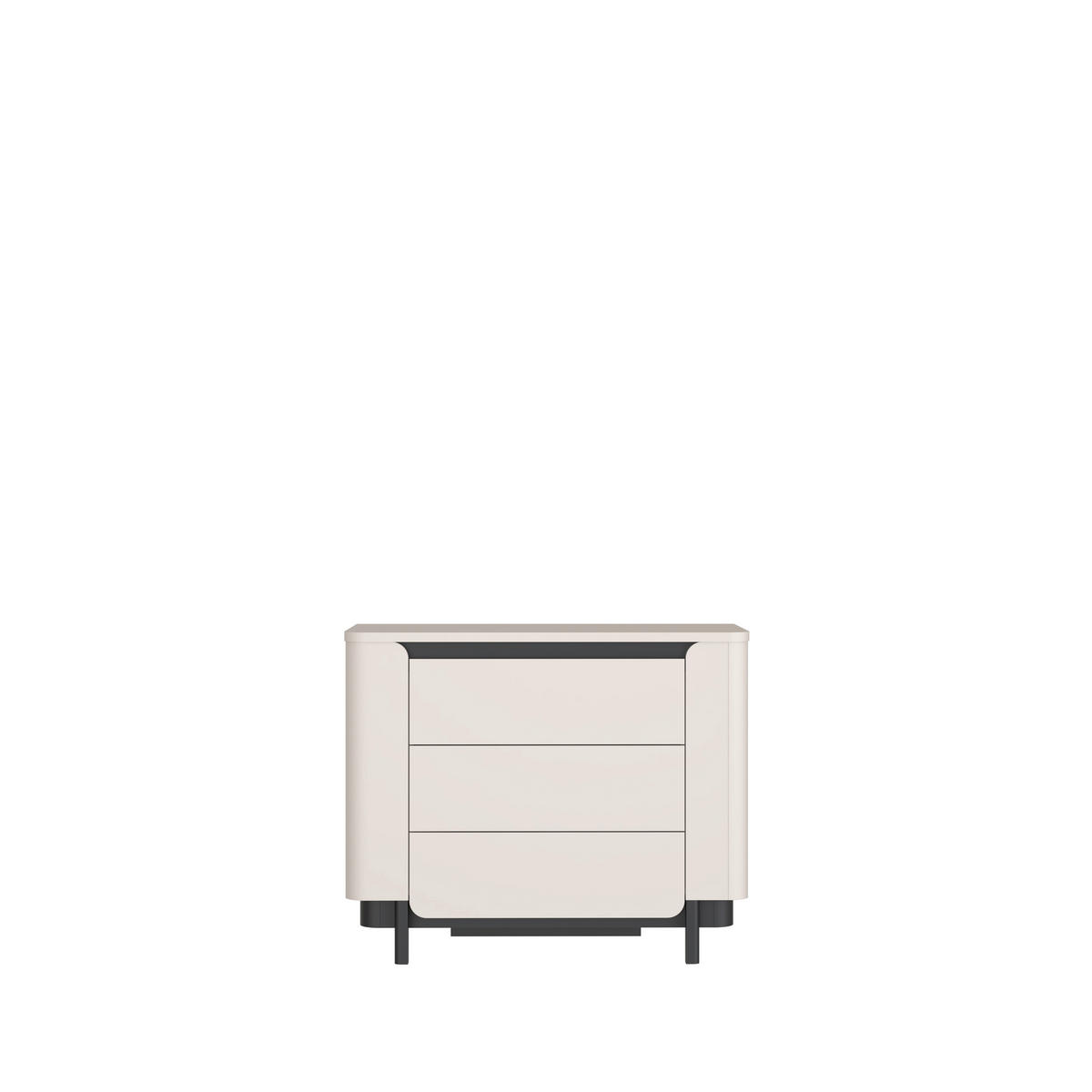 COMODĂ 95,6/77,9/44,8 cm  - nisipiu/negru, Basics, metal/material pe bază de lemn (95,6/77,9/44,8cm) - Hom`in