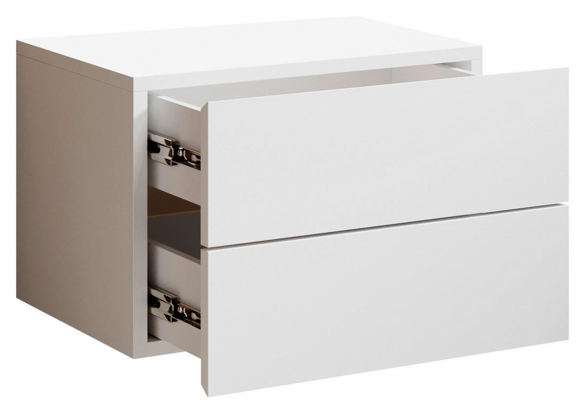 NACHTSCHRANK  - Weiß, MODERN, Holzwerkstoff (42/28cm) - Livetastic
