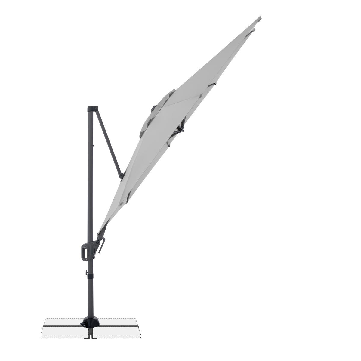 AMPELSCHIRM 310 cm Anthrazit, Hellgrau  - Anthrazit/Hellgrau, Basics, Textil/Metall (310cm) - Doppler